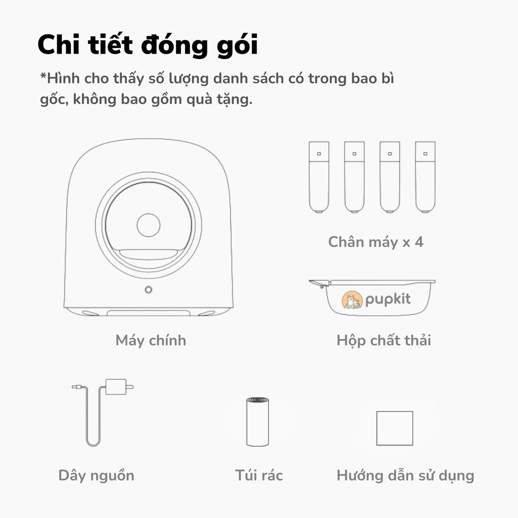 [Hot] Nhà vệ sinh cho mèo thông minh thế hệ mới- Có APP điều khiển( tặng kèm 2 hộp khử mùi)