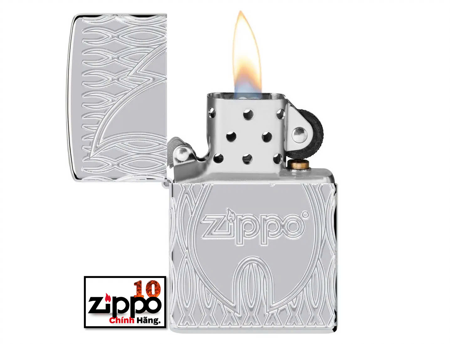 Bật lửa Zippo 48838 Flame Design - Chính hãng 100%