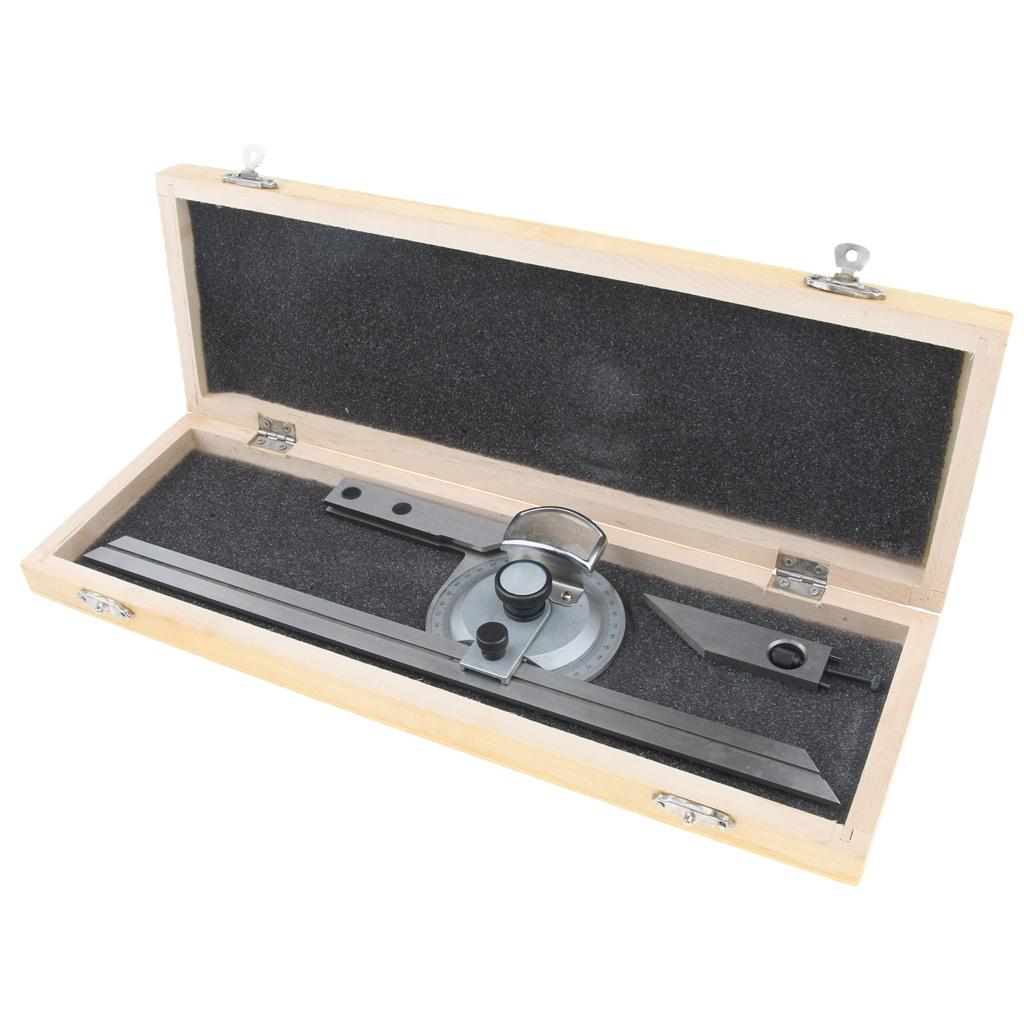 360 Thép Không Gỉ Vát Protractor Góc Tìm Thước Độ Chính Xác Đo