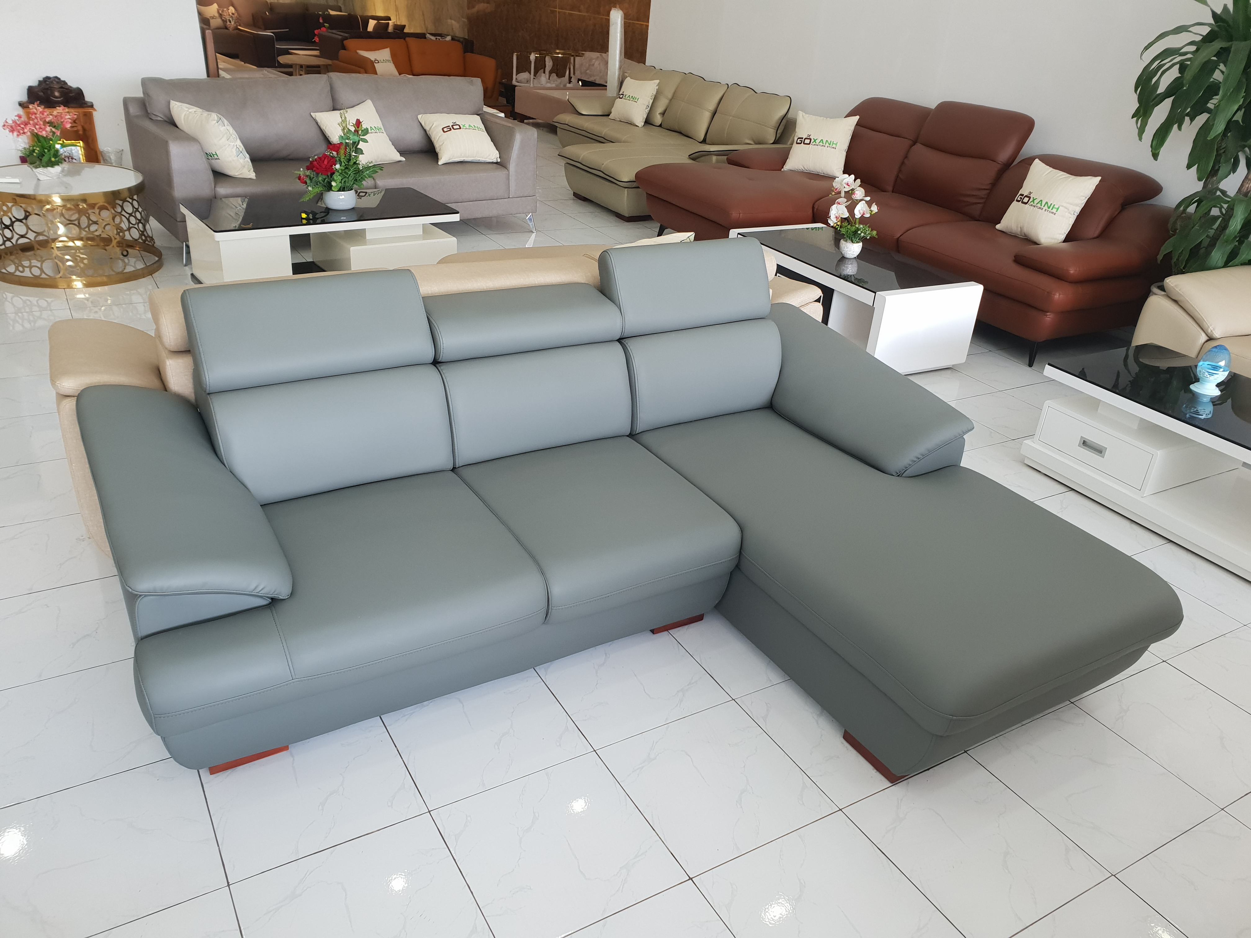 Bộ Salon Phòng Khách Mini Nhỏ Gọn - Ghế Sofa Cao Cấp Hiện Đại