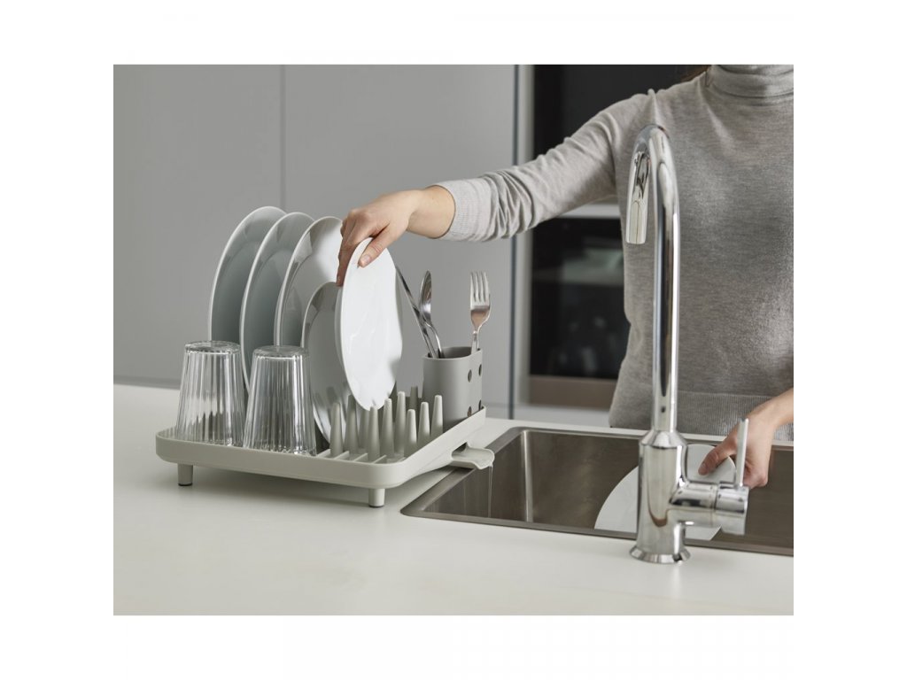 Giá úp bát đĩa Joseph Joseph 85151 Duo Compact Dish Rack - Grey hàng chính hãng