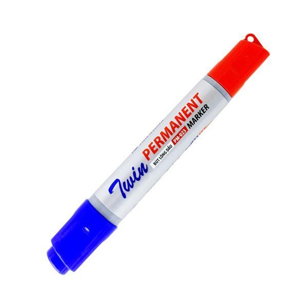 Bút Lông Dầu Thiên Long 2 Đầu Xanh Đỏ PM-023