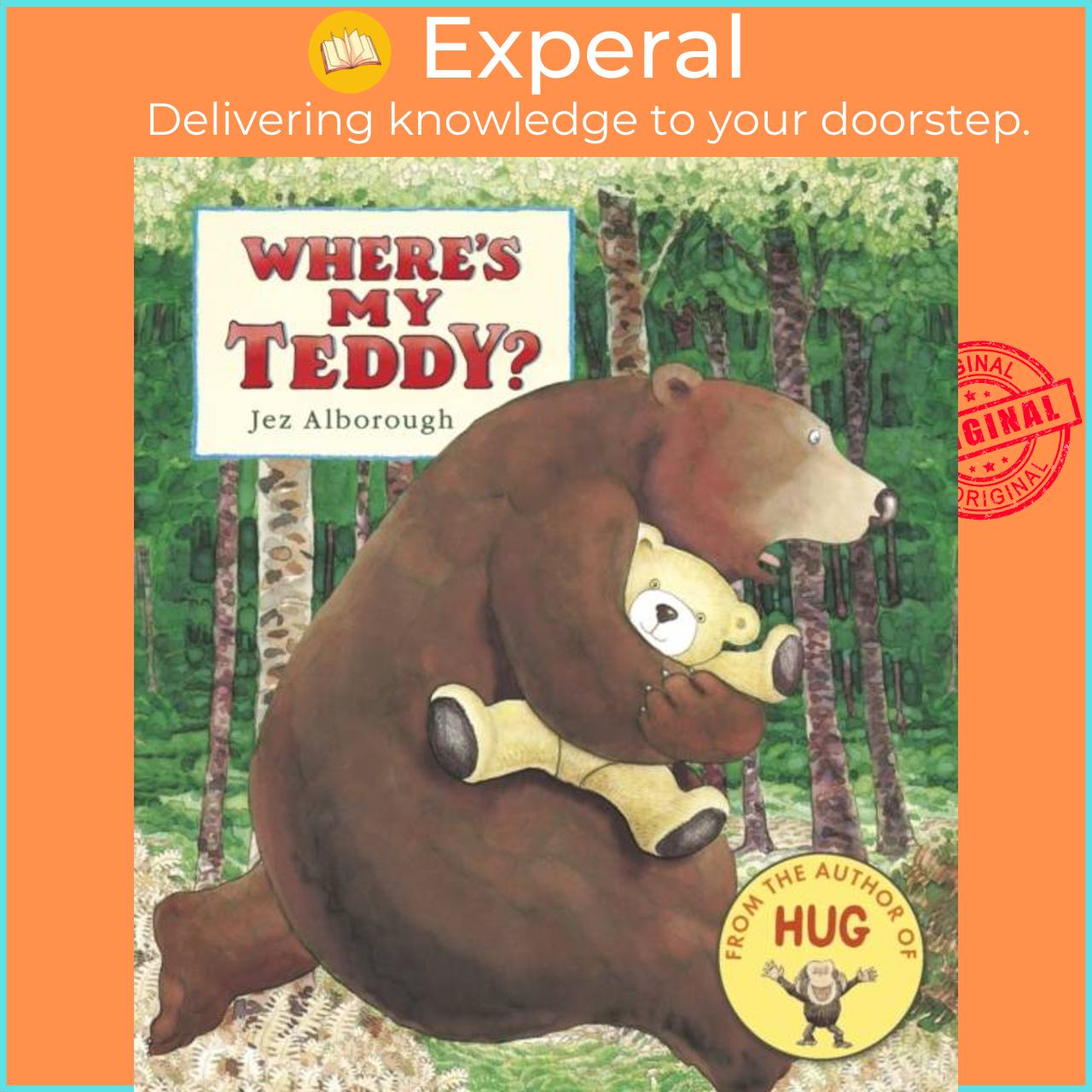 Hình ảnh Sách - Where's My Teddy? by Jez Alborough (UK edition, boardbook)