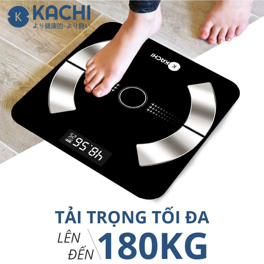 Cân Điên Tử Bluetooth Phân Tích Chỉ Số Cơ Thể Kachi MK223