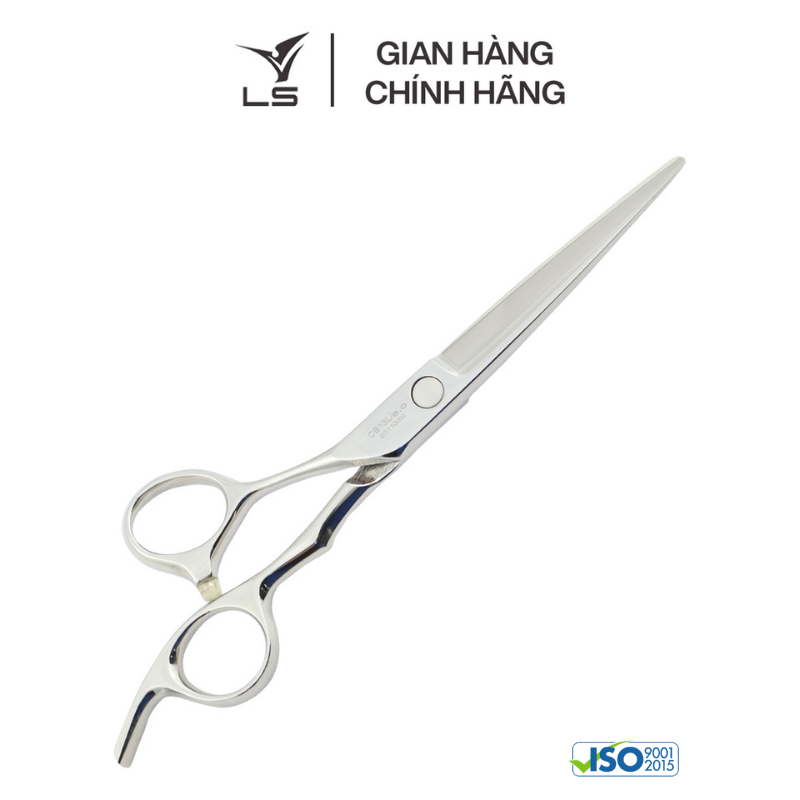 Kéo cắt tóc LS lưỡi thẳng quai offset vênh đỡ ngón cố định CB13L/5.5