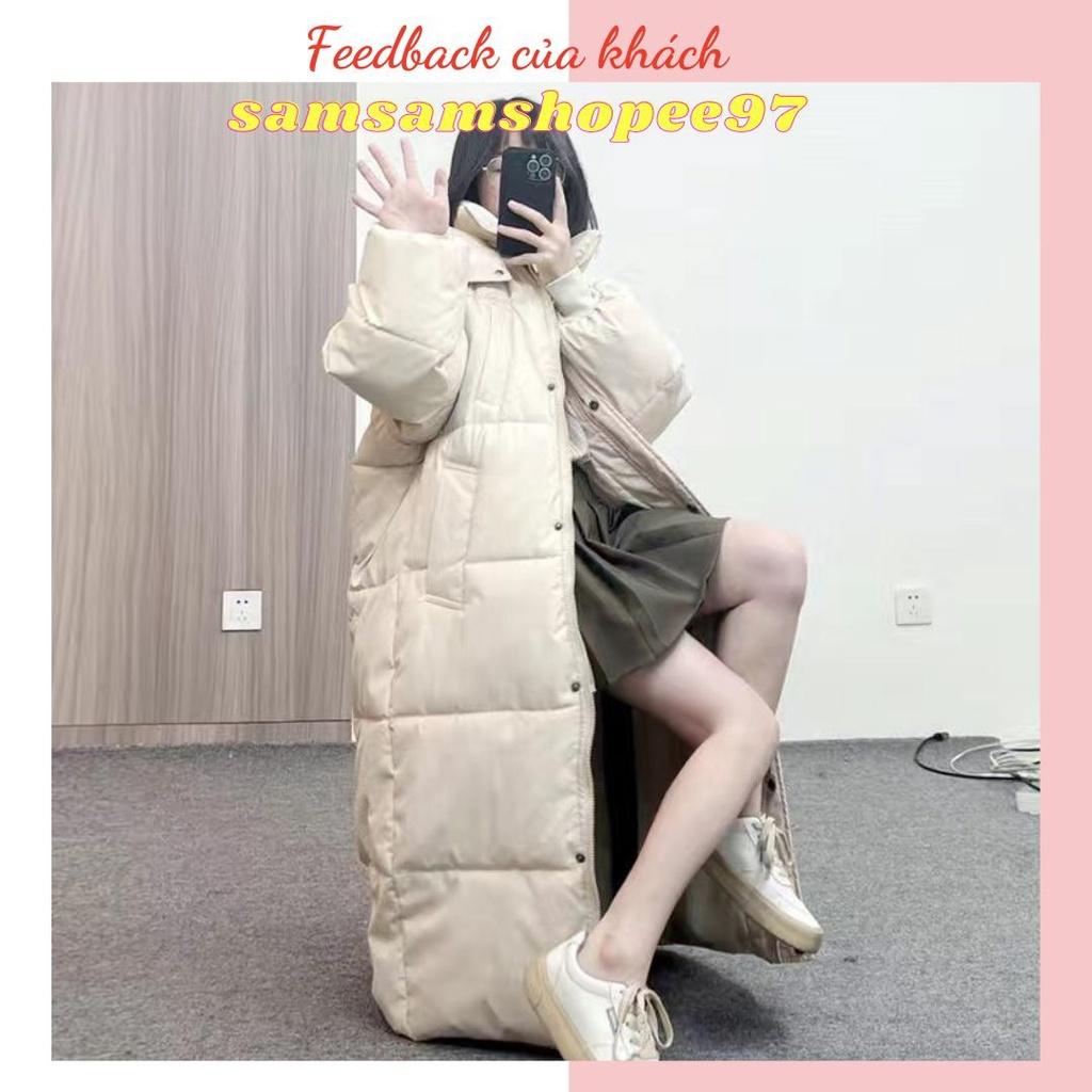 Áo phao béo dáng dài phong cách Hàn Quốc cho nữ (kèm ảnh thật