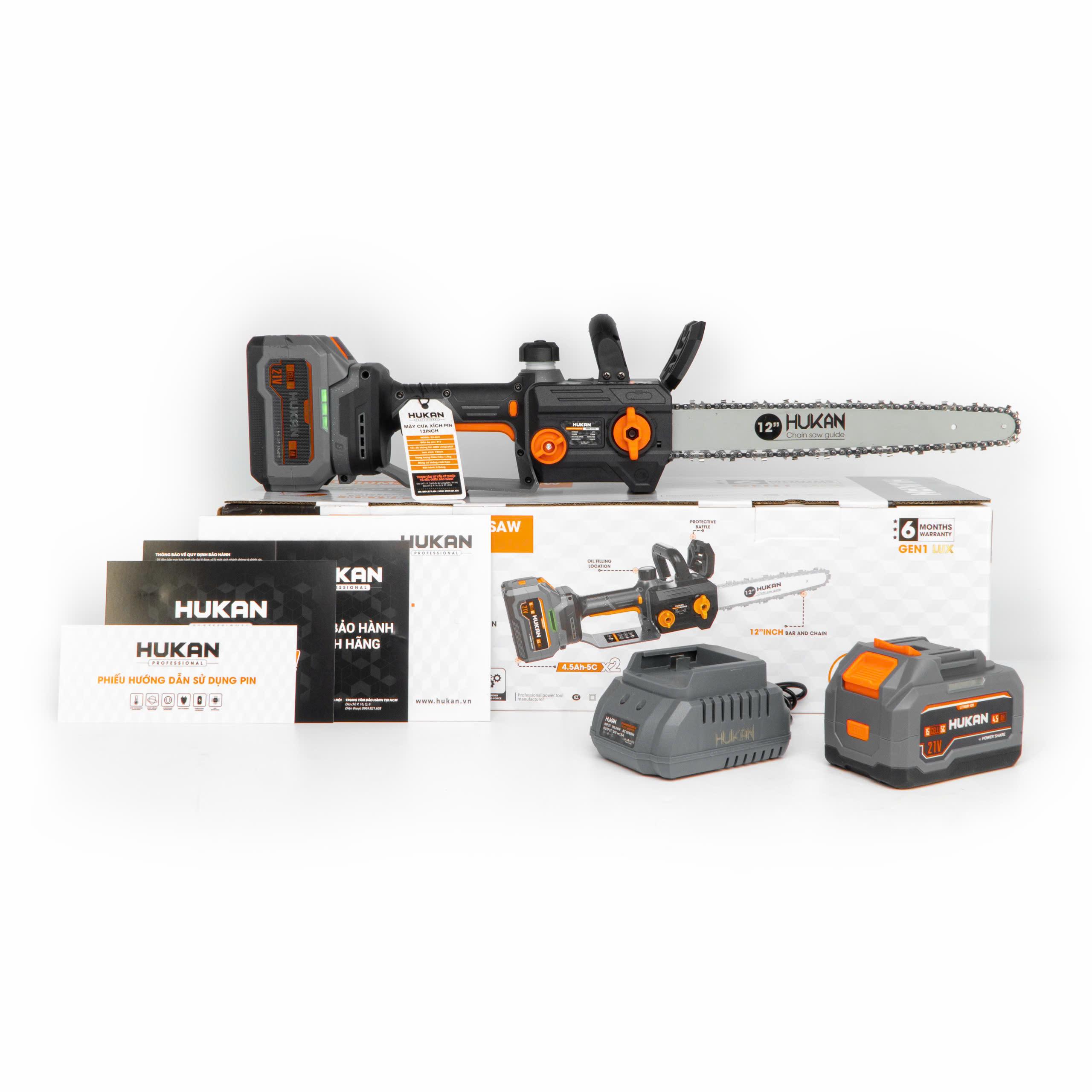 MÁY CƯA XÍCH PIN 1100W G1-N12 HUKAN -HÀNG CHÍNH HÃNG