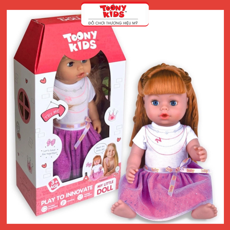 Đồ Chơi Búp Bê Bím Tóc TOONYKIDS - Đồ Chơi Cho Bé Gái - MY LITTLE DOLL TN021