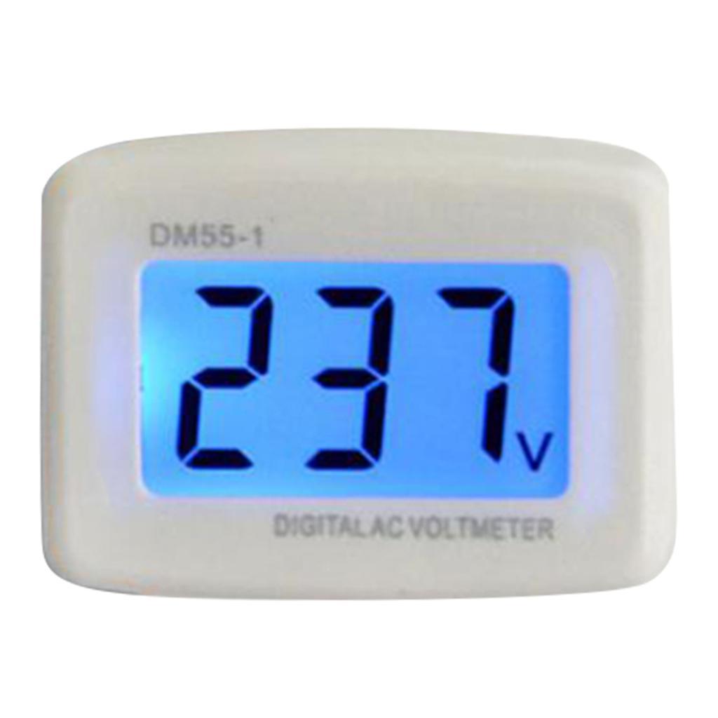 LCD Digital Voltmeter 220V Panel Voltage Tester Meter for Home Industrial