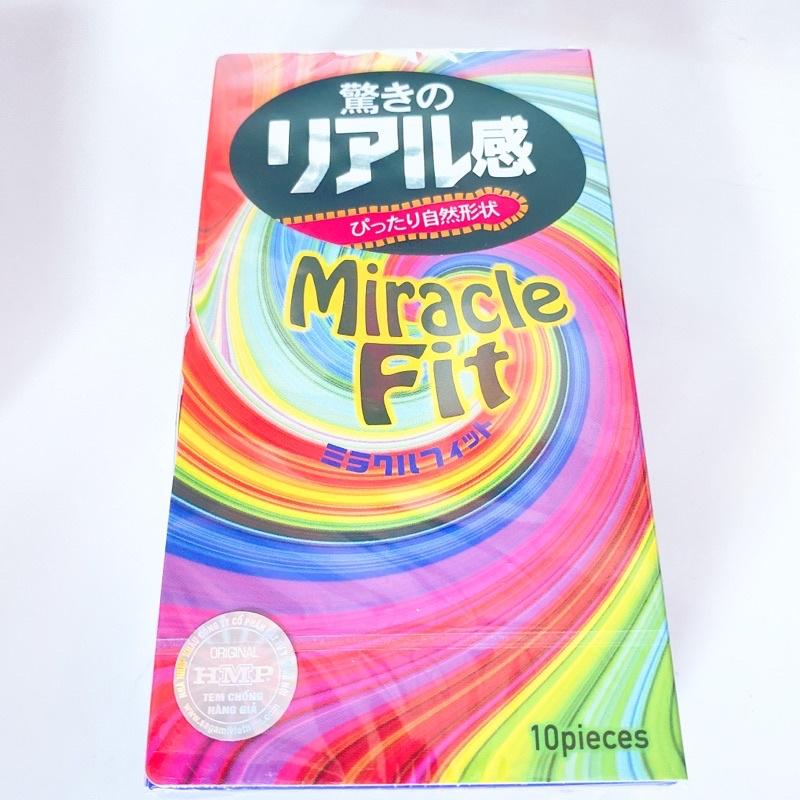 Bao cao su Sagami Miracle Fit Siêu mỏng, Ôm sát - Hộp 10 bao