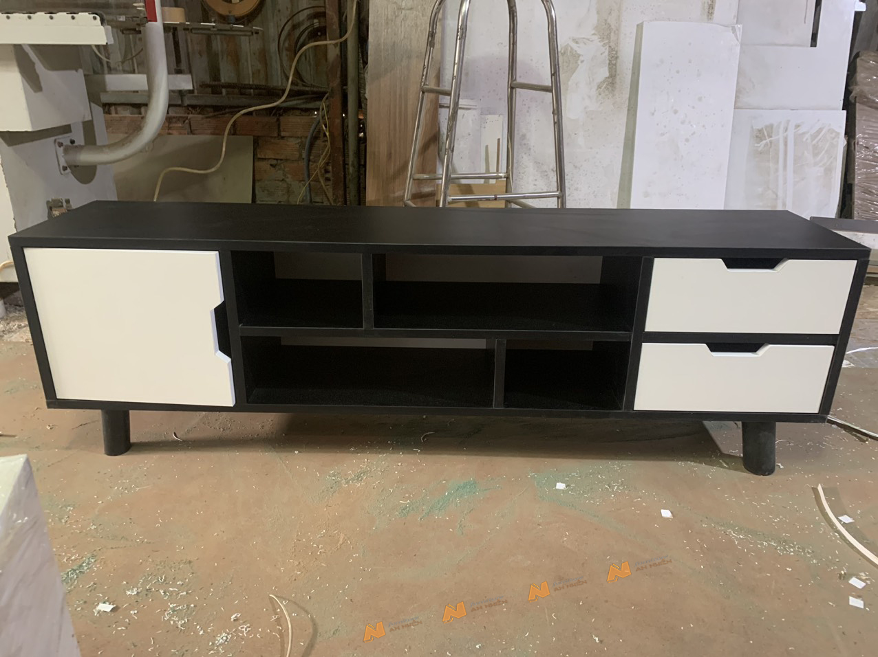 Made in VN Kệ Tivi - Tủ Tivi Để Sàn AN032 Lưu Trữ Để Đồ Tiện Lợi gỗ mdf 17mm công ty Mộc Phát độ bền trên 30 năm AN032