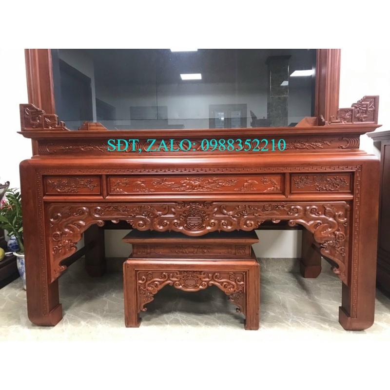 Bàn thờ chân 14cm gỗ hương đá