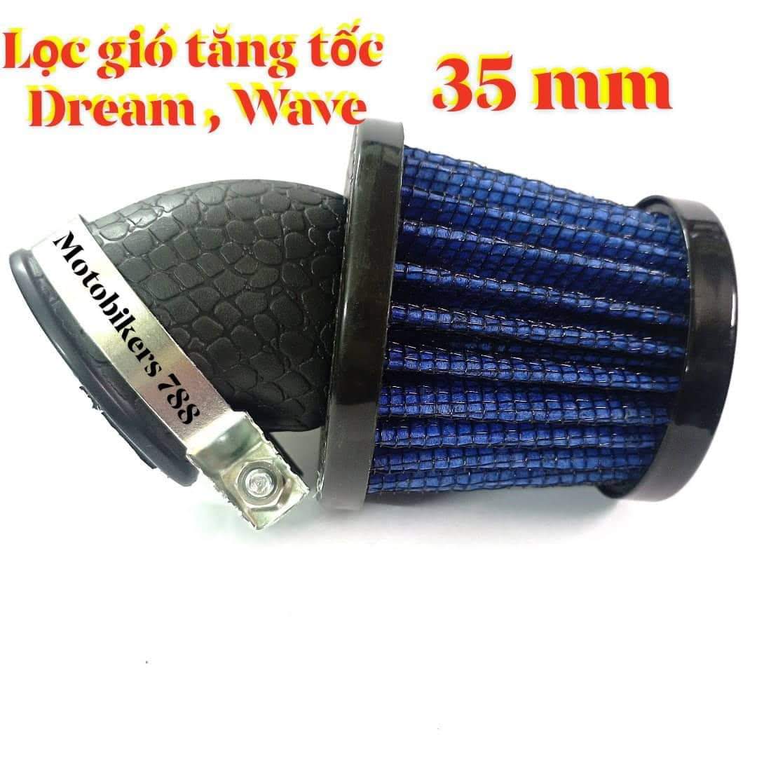 LỌC GIÓ PÔ E TĂNG TỐC WAVE,DREAM,SI,CUB,ELEGANT HỌNG 35 mm