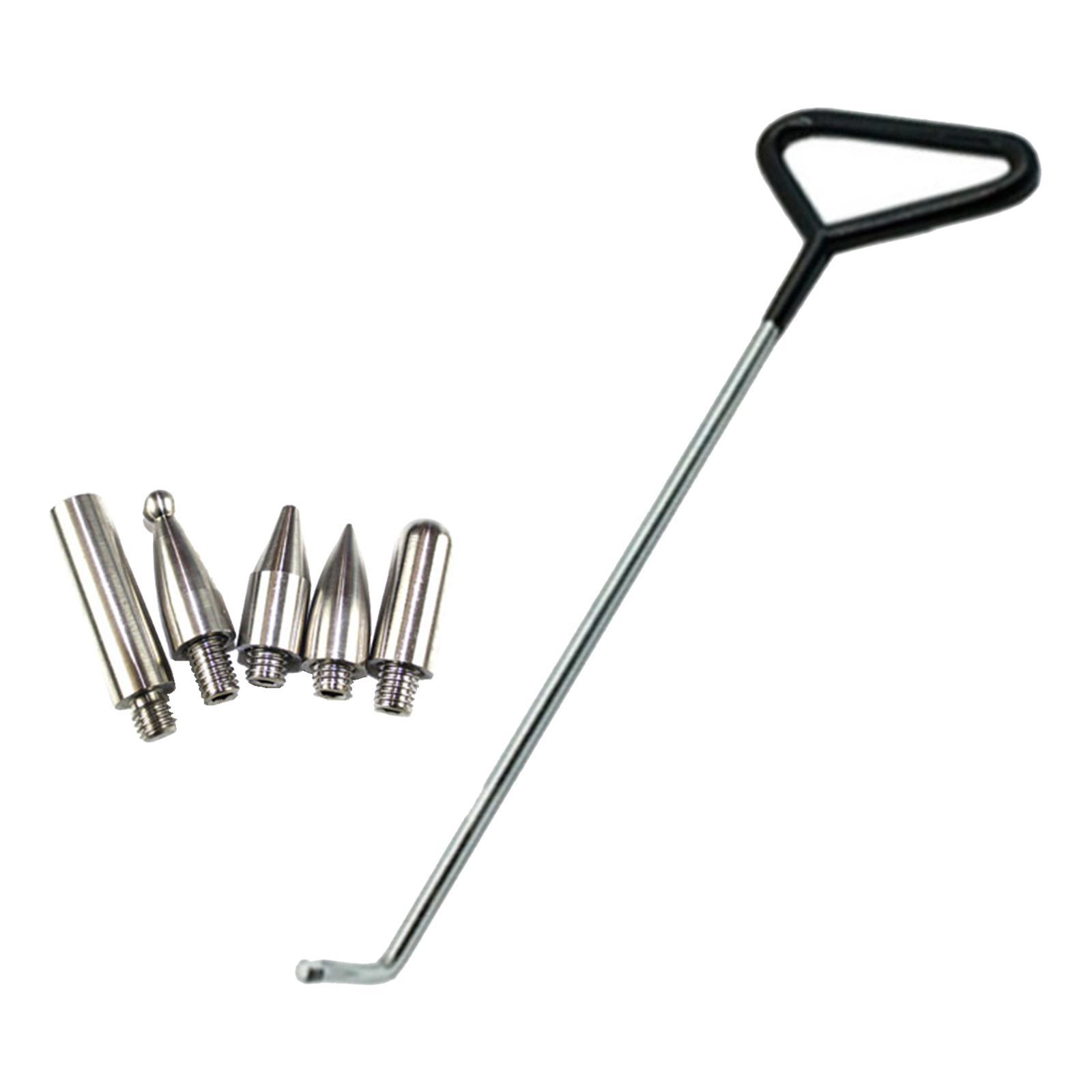 6 Pieces  Repair Rod Kit Paintless Puller for Auto Body Door Dings