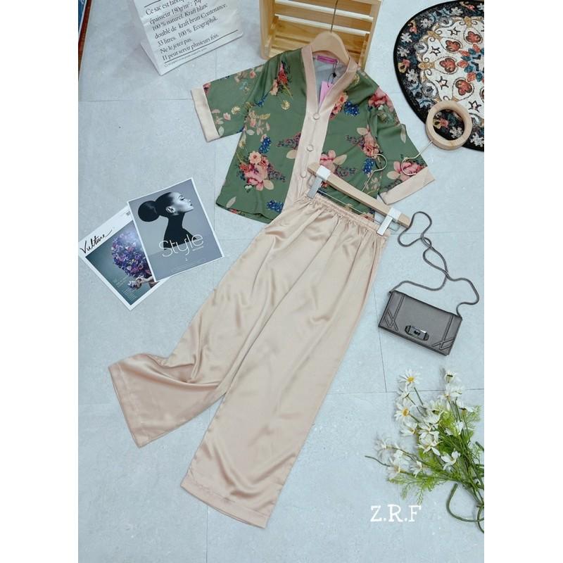 BPT210 SET BỘ LỤA PHẬT TỬ CỔ TIM CHO NỮ