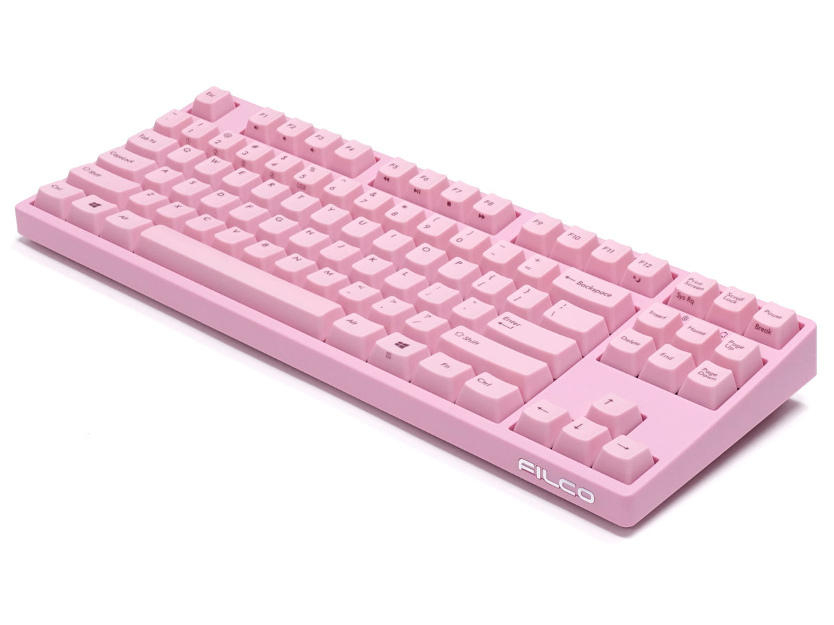 Bàn phím cơ Filco Majestouch Convertible 2 Pink (Tenkeyless, Brown switch) FKBC87M/EP2 - Hàng Chính Hãng