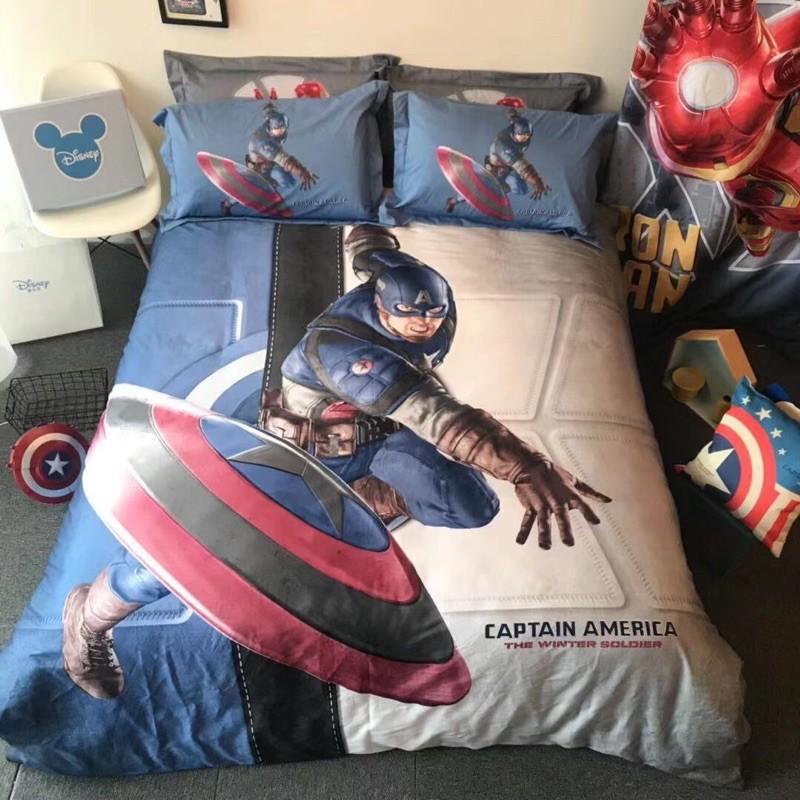 Set Cotton 3D Disney Hàng Nhập Khẩu Cao Cấp 100% Cotton Mẫu IRON MAN