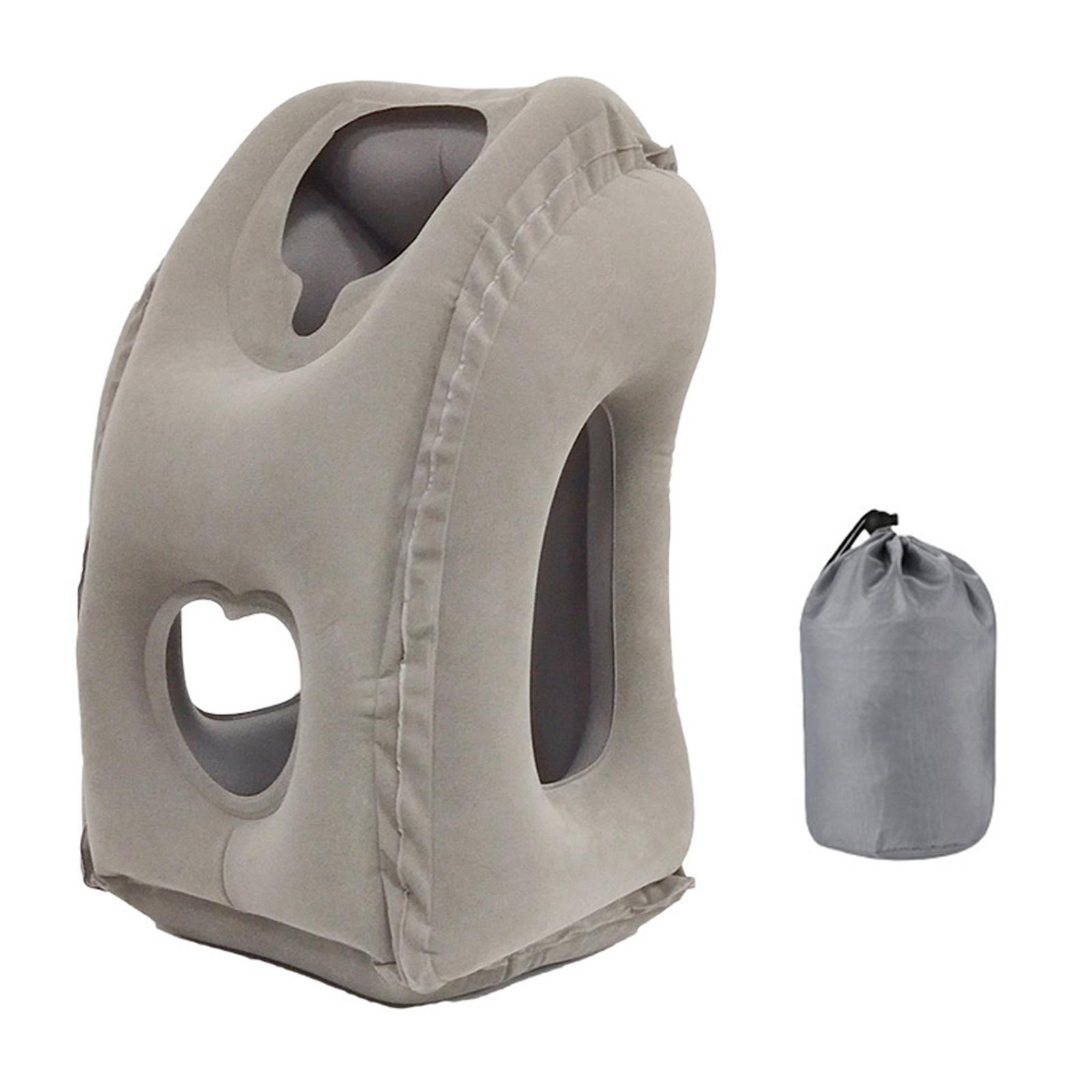 3x Travel Pillow Breathable Inflatable Neck Pillow for Office