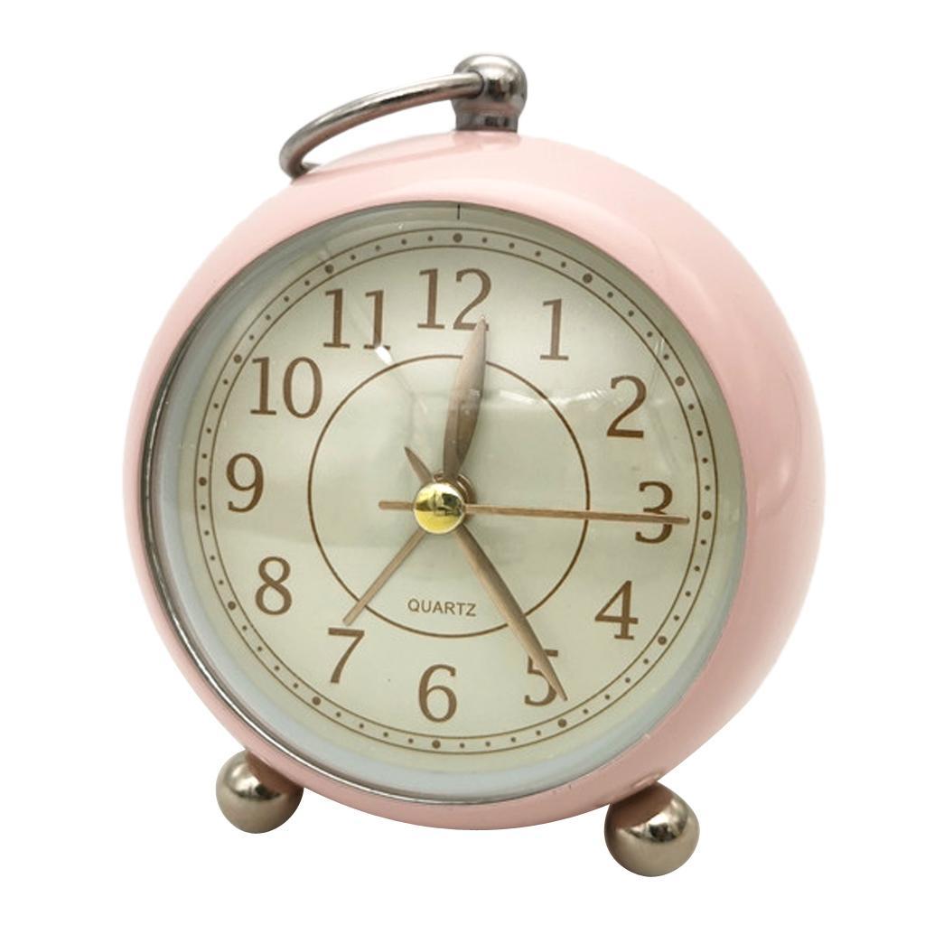 2Pieces Quartz Mute Clock Table Desk Alarm Clock Kids Room Wall Clock 1.3-1.5V