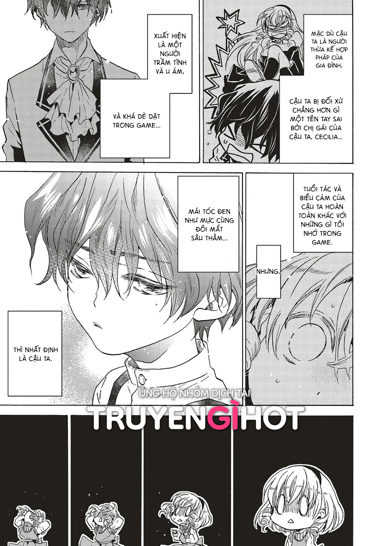 kẻ phản diện, cecilia silvie, không muốn chết, thế nên cô đã cải nam trang chapter 1.1 7