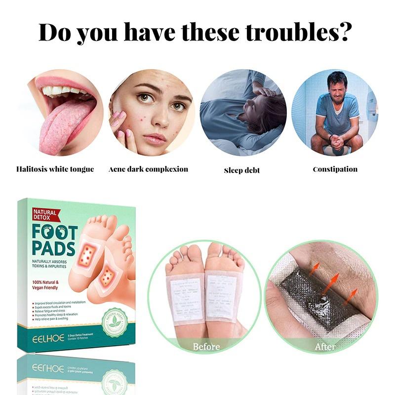 Miếng dán bàn chân thải độc cải thiện giấc ngủ Detox Foot Patches