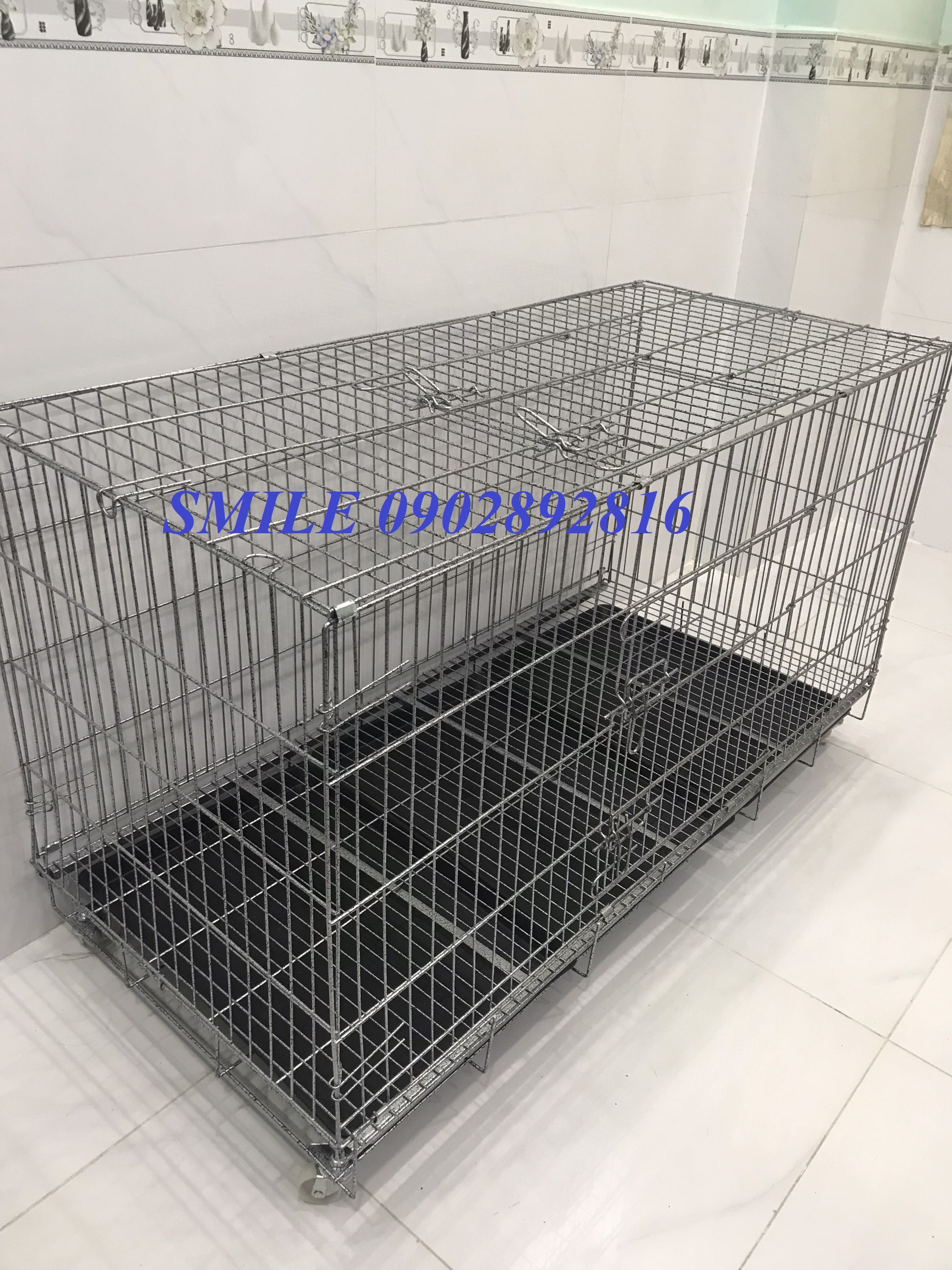 [HÀNG MỚI VỀ] Chuồng 1M3 Lớn Gấp Gọn Dành Cho Pet Lớn, Bigsize , Chuồng Thú Cưng sơn Tĩnh Điện