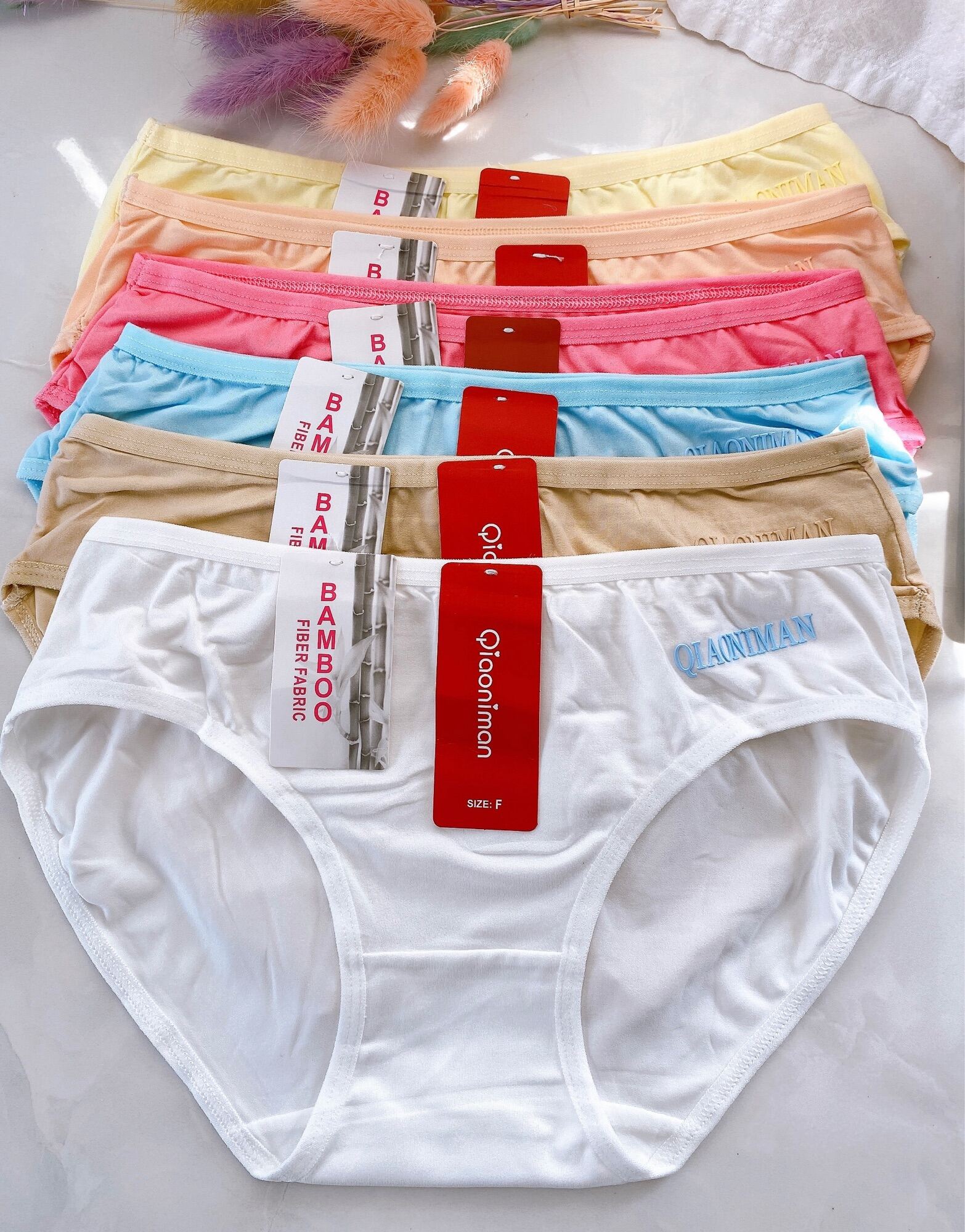 Combo 10 Quần lót nữ thun cotton kháng khuẩn Thái Lan 45-60kg mềm mại co dãn 4 chiều thấm hút mồ hôi