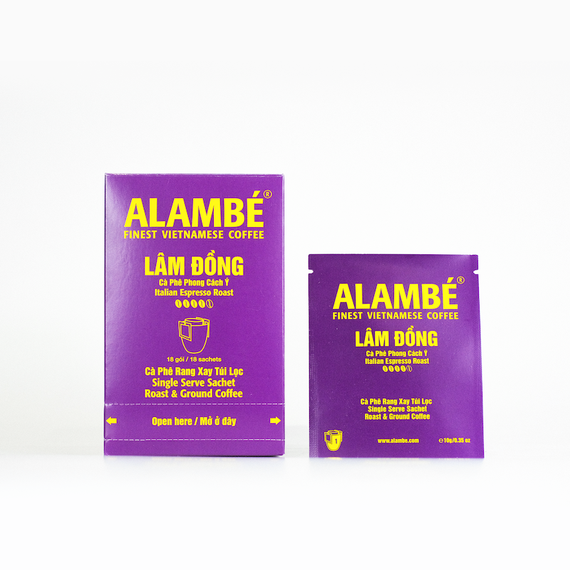 CÀ PHÊ TÚI LỌC ALAMBÉ - LÂM ĐỒNG (18 gói x 10g)