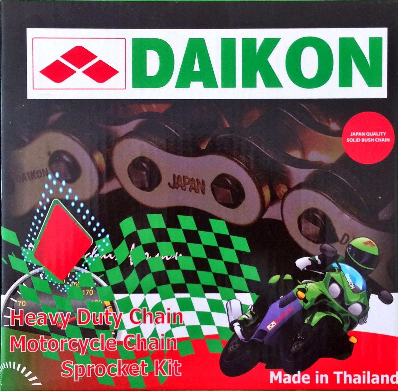 Nhông sên Thái cao cấp Exciter 135cc 4 số (Vàng)