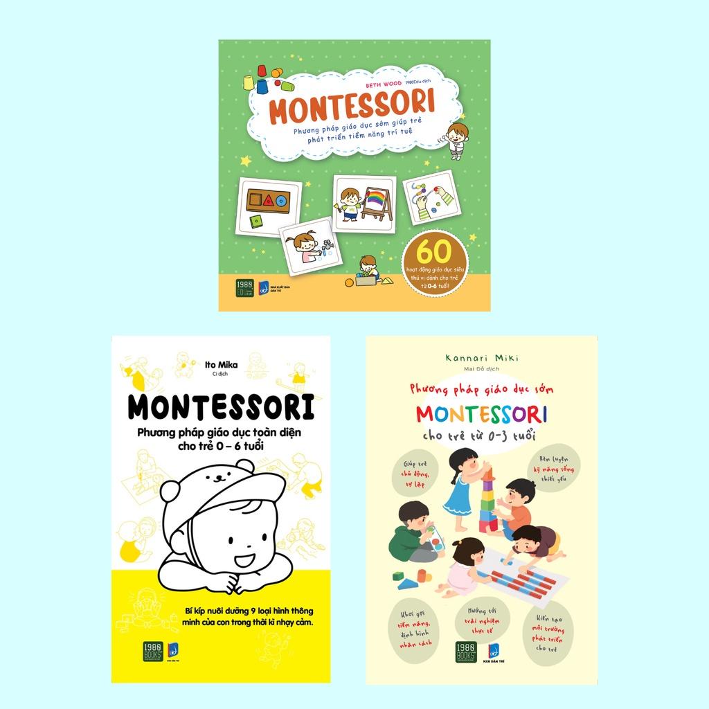 Sách Combo Montessori cho trẻ từ 0 - 6 tuổi - 1980Books - BẢN QUYỀN