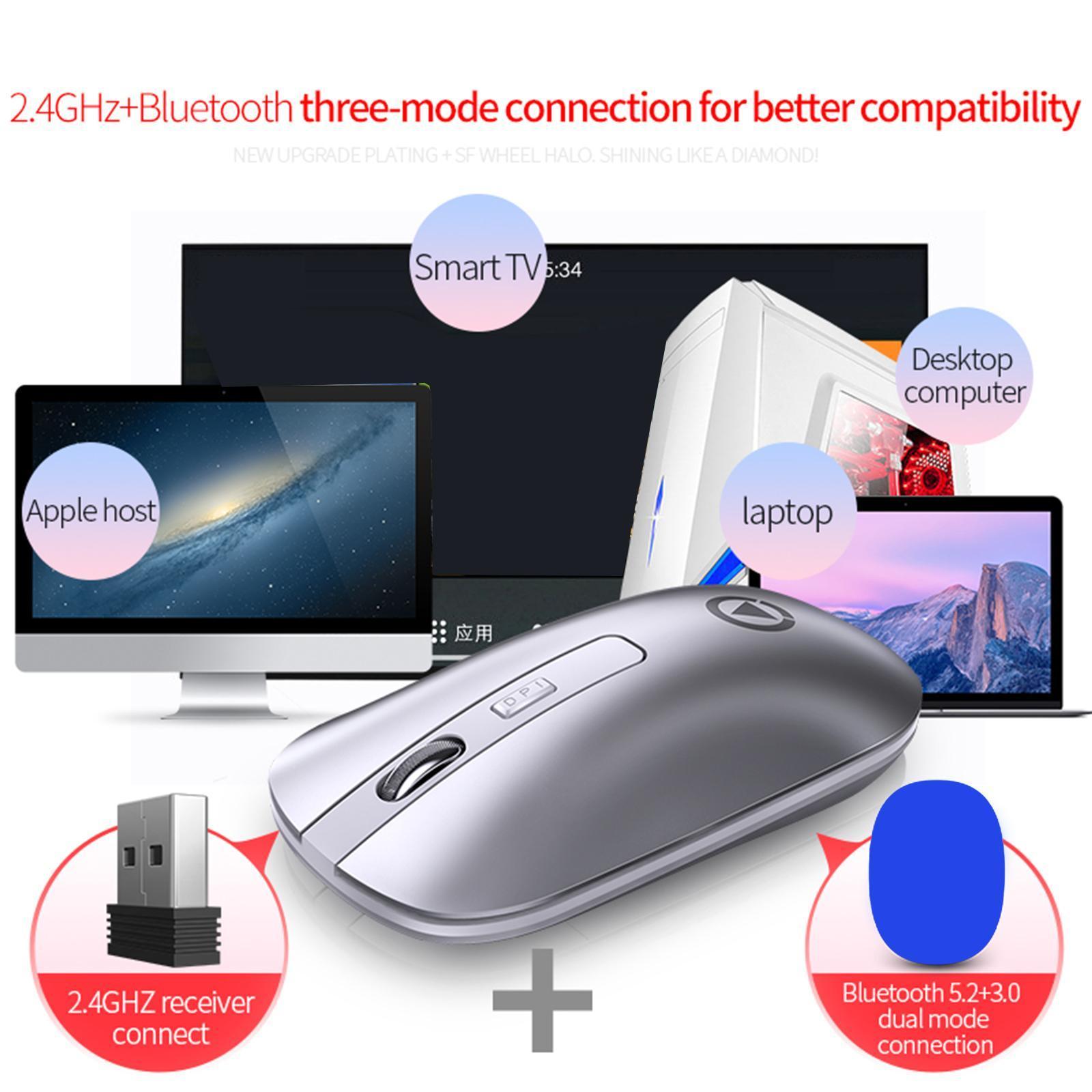 Wireless Office Mouse 2.4GH Rose Gold