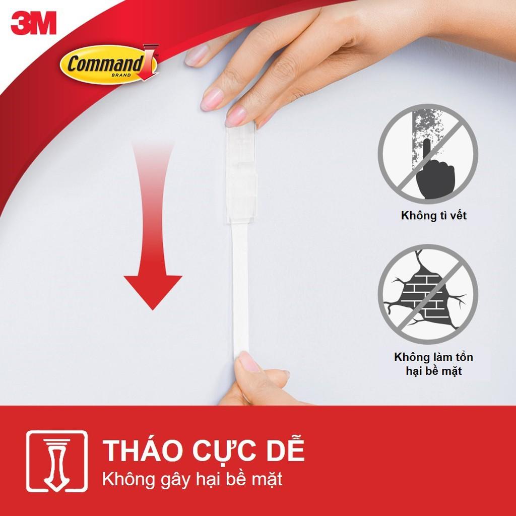 Móc dán tường đầu kim loại Command 3M vỉ 2 cái cỡ vừa chịu lực 1.3kg - Độ bền cao, bám cực chắc, tháo cực dễ 17068