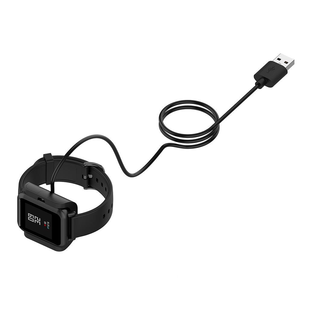 1M Black USB Smart Watch Charge Dock Cable Base Cradle Kit for Amazfit A1916