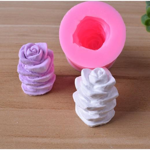 Khuôn silicon 4d làm bánh làm rau câu mẫu Xương rồng cao