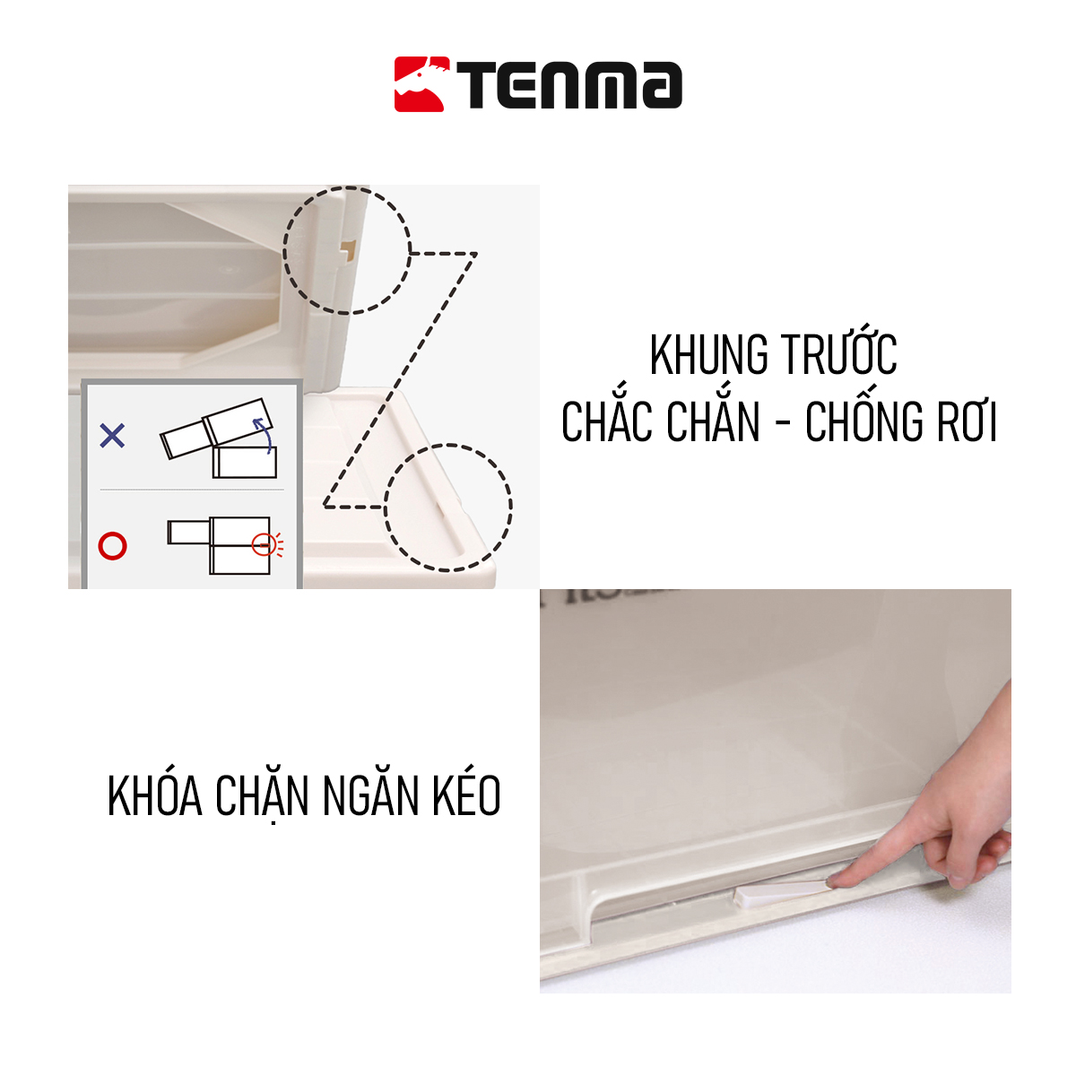 Hộp Ngăn Kéo Nhựa Đa Năng TENMA, Fits M-53 Cỡ Vừa