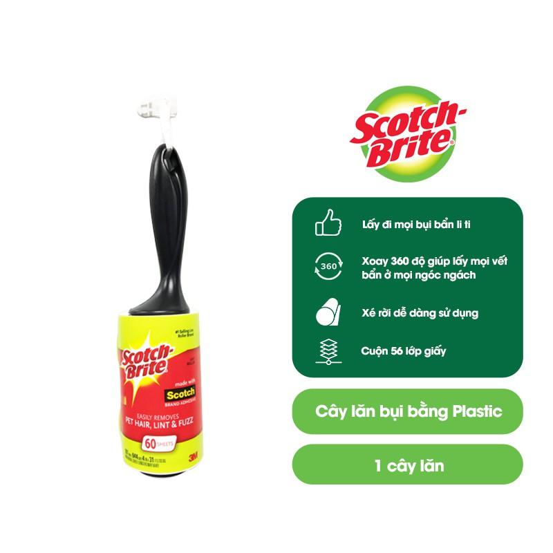 Cây lăn bụi Scotch - Brite 3M 56 lớp đa năng, lớp keo siêu dính, lấy sạch mọi vết bẩn hiệu quả 863R - 56