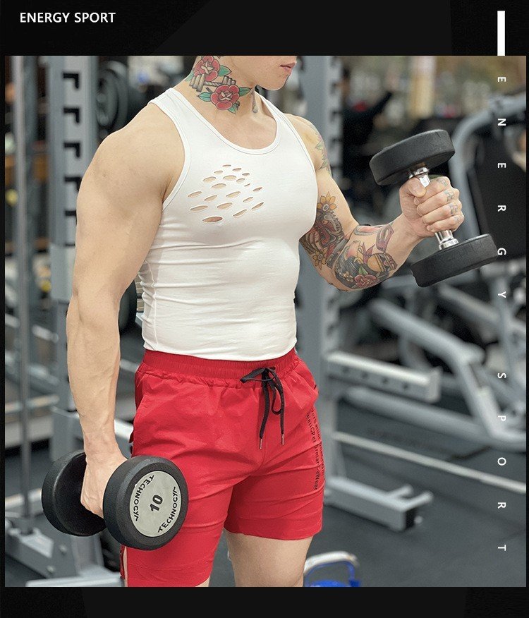 Áo ba lỗ tập gym nam Body engineers vạt chéo - Thiết kế khoét lỗ dưới vạt áo tạo sự ấn tượng cho người mặc