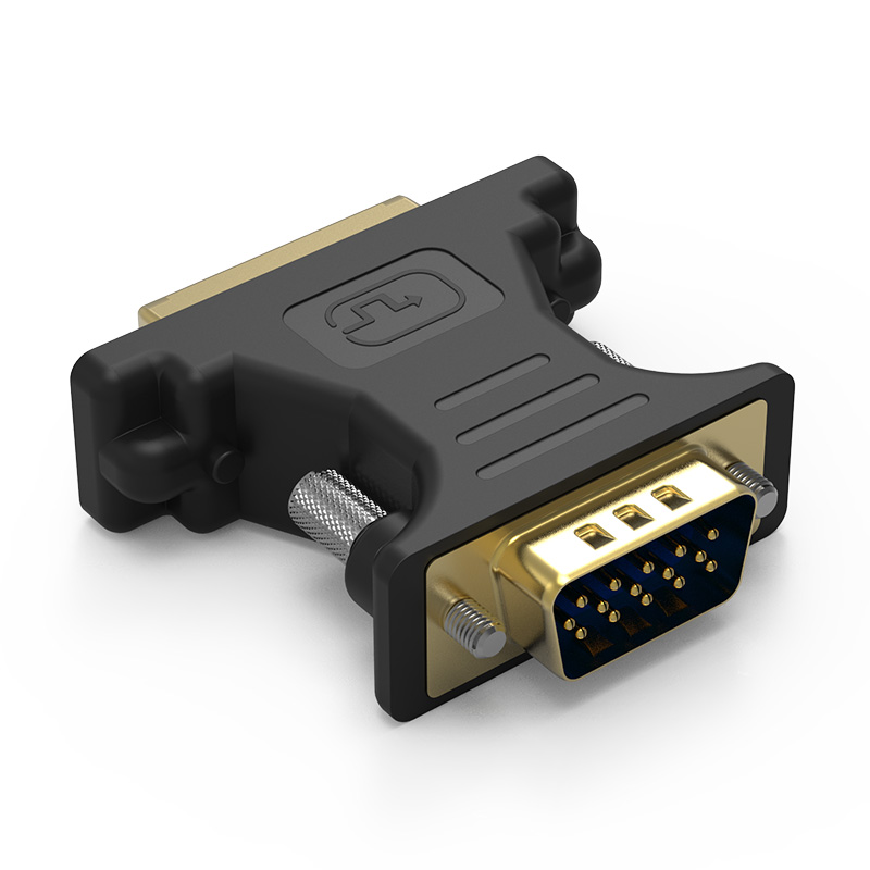 Đầu chuyển DVI Female to VGA Male Vention màu đen DV350VG - Hàng chính hãng