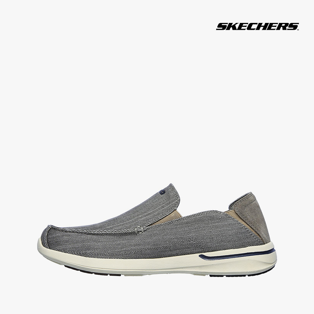 SKECHERS - Giày slip on nam Usa Elent 204085-GRY