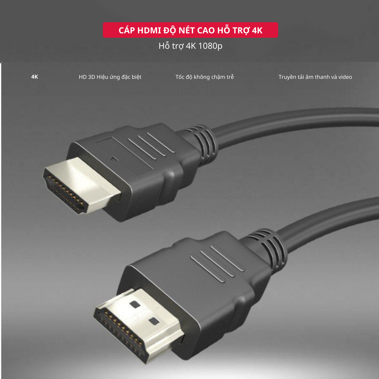 Dây Cáp HDMI 2.0 4K Dài 2M Dùng Cho Tivi/ Máy Tính/ Playstation - Hàng Chính Hãng Tamayoko