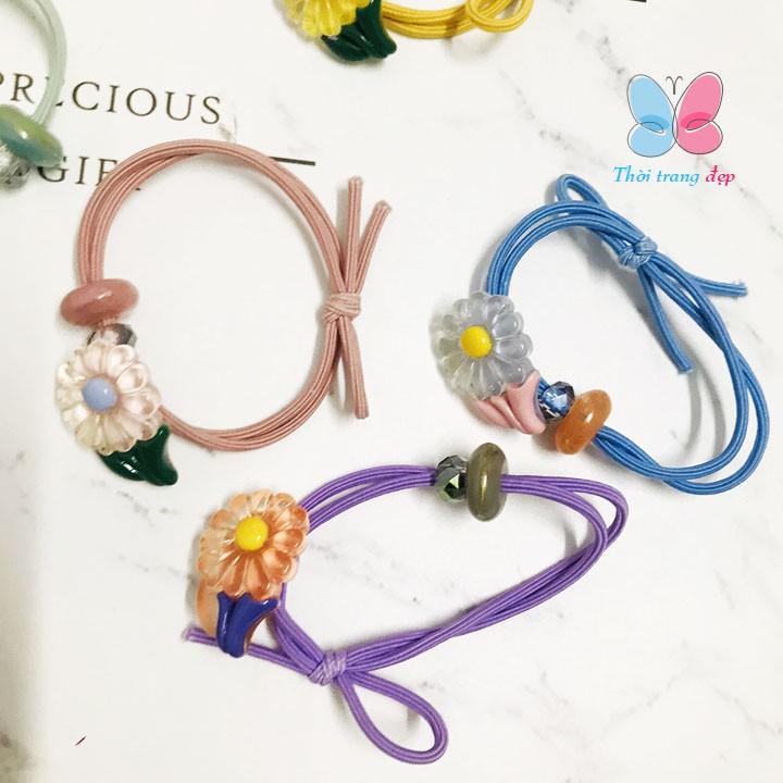 1 dây buộc tóc màu hoa cúc - DBT35