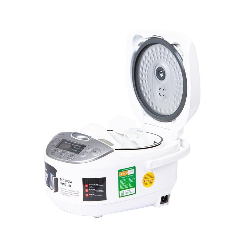 Nồi Cơm Điện Tử Toshiba RC-18DH2PV - 1.8L - Lòng Nồi Dày 2.2mm, Chống Dính - Hàng Chính Hãng, Bảo Hành 12 Tháng