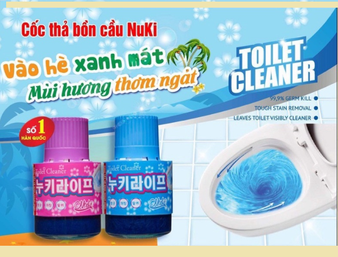 Chai thả bồn cầu hương hoa  diệt khuẩn, tẩy vệ sinh, khử mùi GD620-ThaBC-HQ