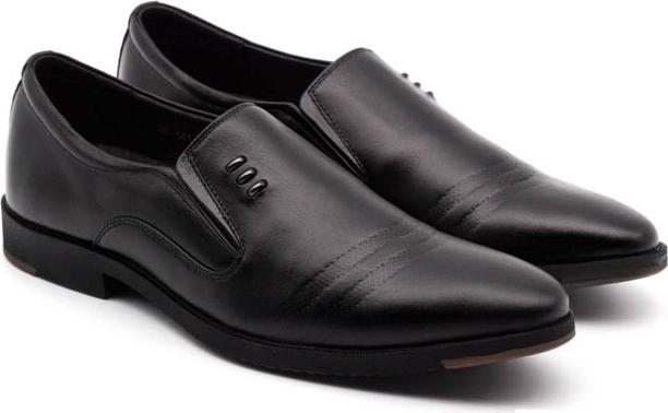 Giày tây da bò thật màu đen thanh lịch VO Shoes: HT_141