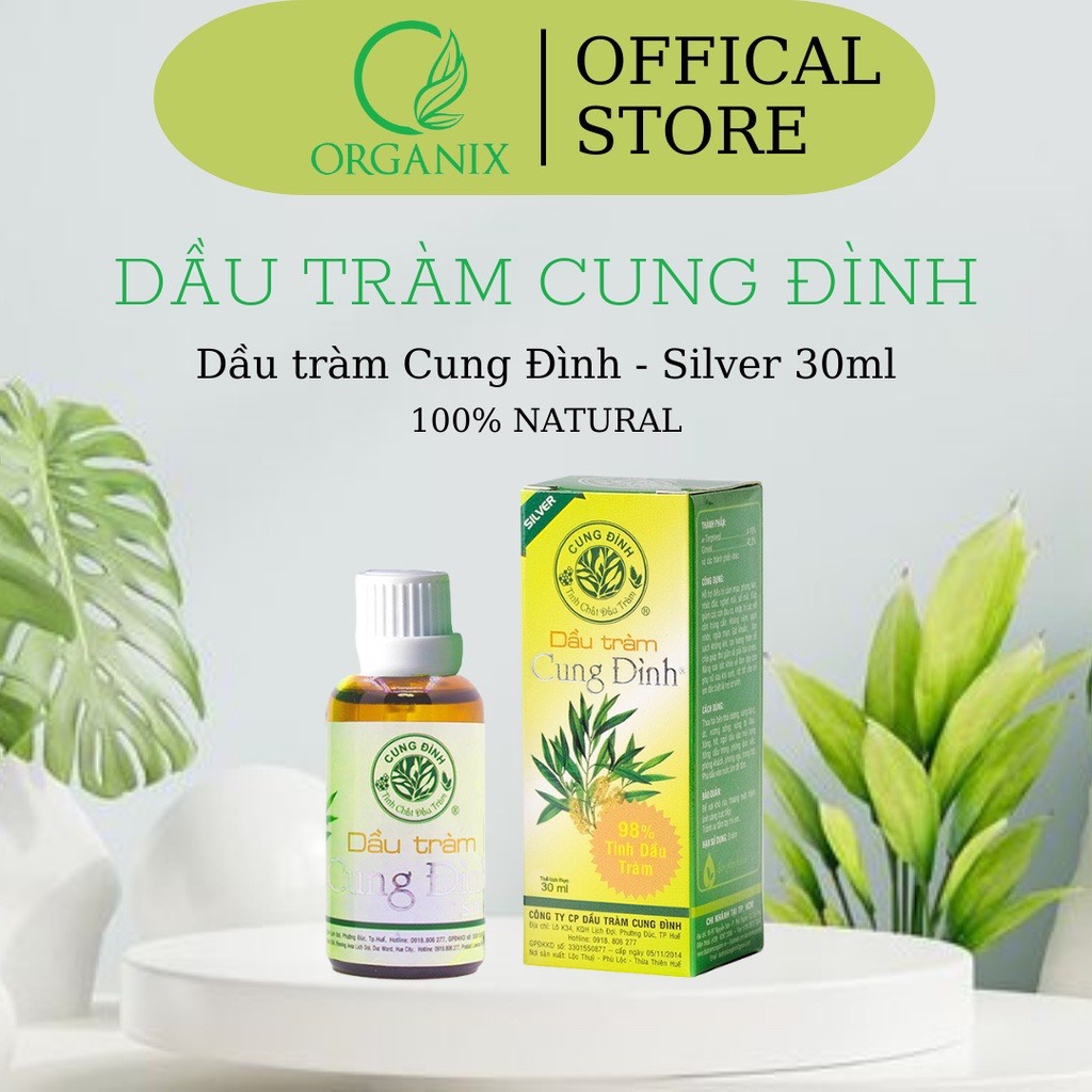 Dầu tràm Cung Đình Silver 30ml | Dầu tràm Huế chính hãng