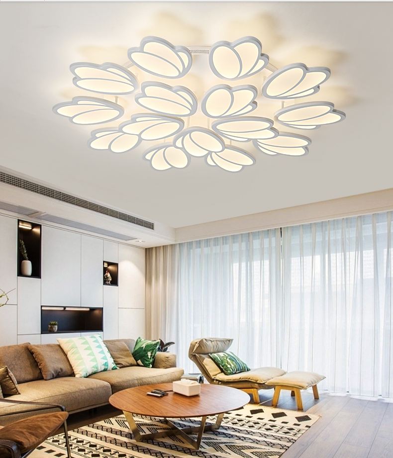 Đèn trần LED trang trí 15 ánh hoa ROSE hiện đại tiết kiệm năng lượng