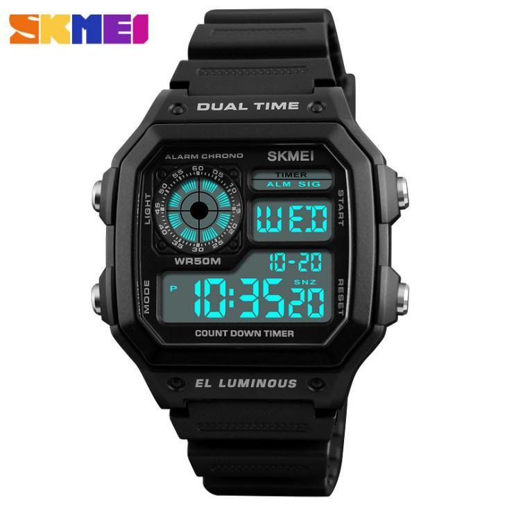 Đồng hồ thể thao nam Skmei 1299 chống nước dây siêu bền