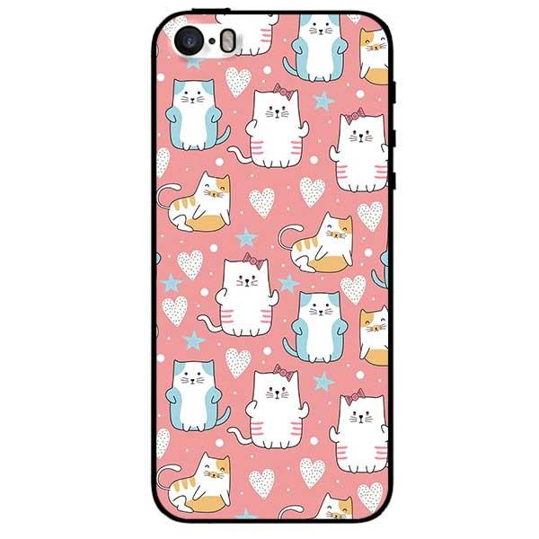 Ốp lưng dành cho Iphone 5 / 5s / 5Se - Iphone 6 / 6s - Iphone 6 Plus / 6s Plus mẫu Họa Tiết Mèo Xanh Vàng