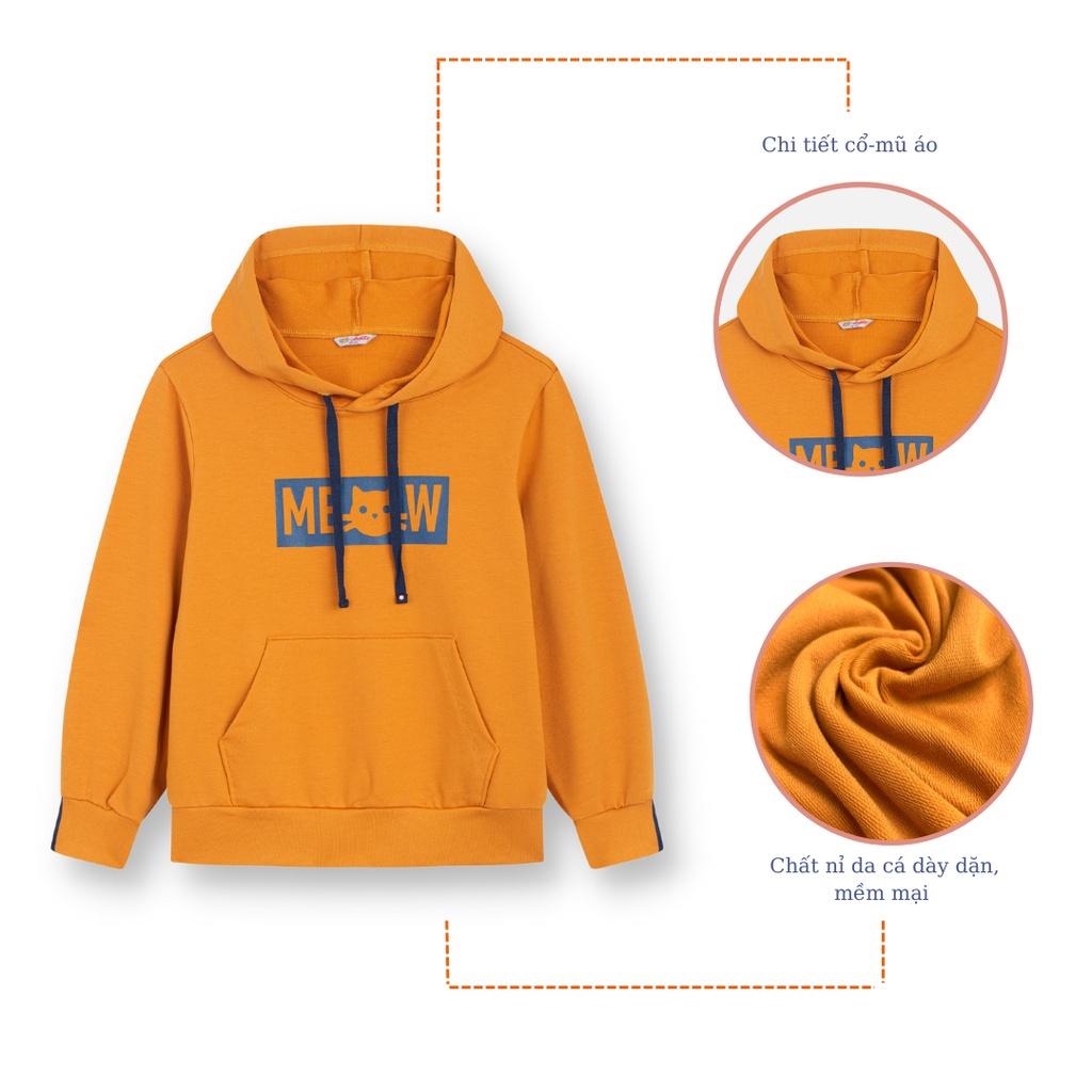 Bộ Nỉ Dáng Hoddie Bé Gái ARDILLA Áo có mũ, Chất Liệu Vải Mềm Mại, Thấm Hút Tốt Cho Bé Từ 2-7 Tuổi KB8010TD