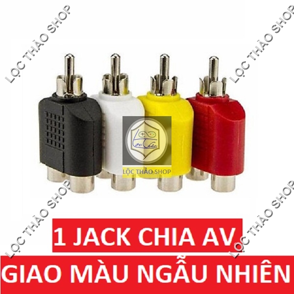 Đầu chia jack loa hoa sen AV 1 ra 2 Đầu chia AV jack chia AV - 1 CÁI